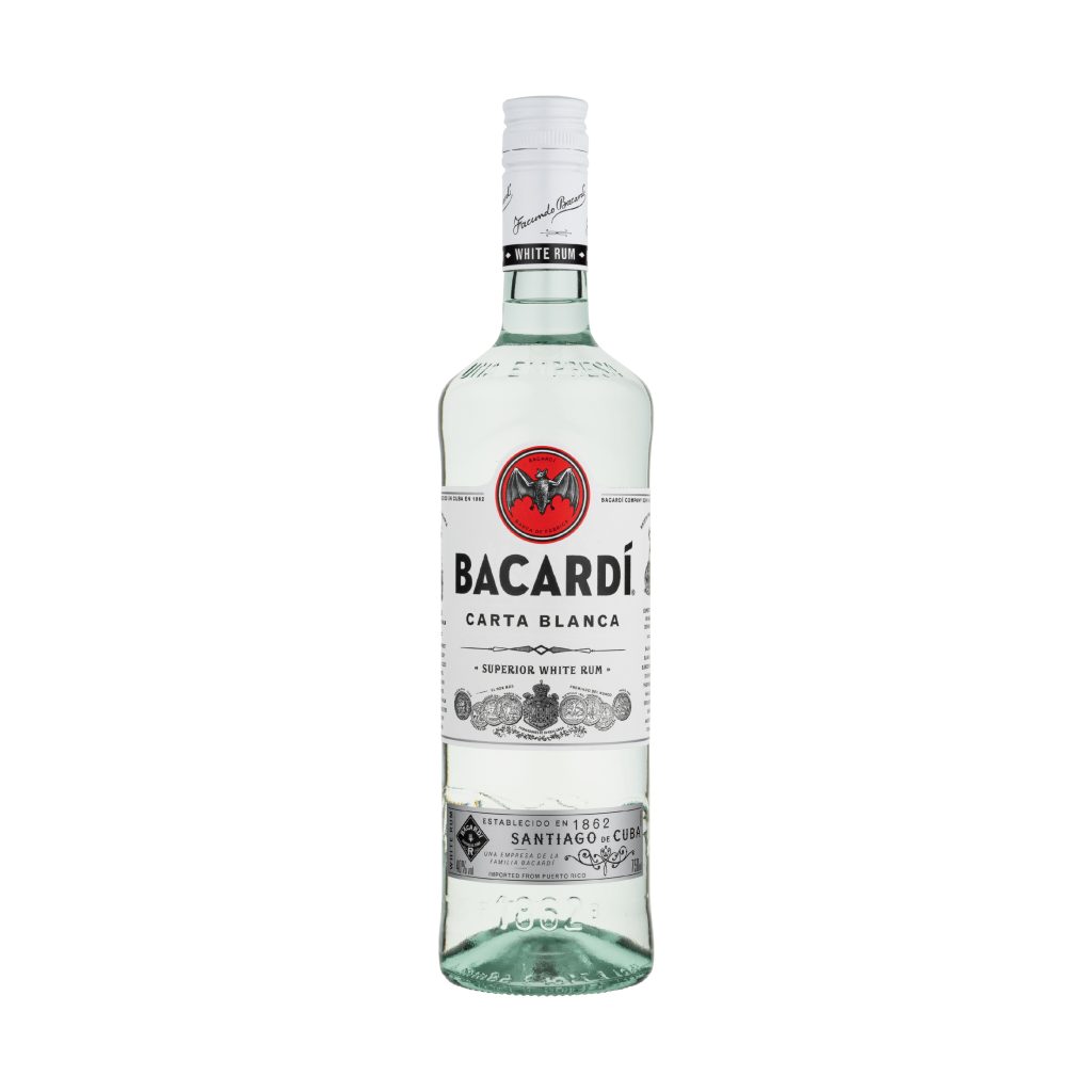 Bacardi Superior Carta Blanca Rum 750ml | Elegantly Red